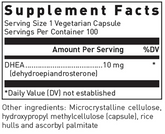DHEA 10mg 100 Vegetarian